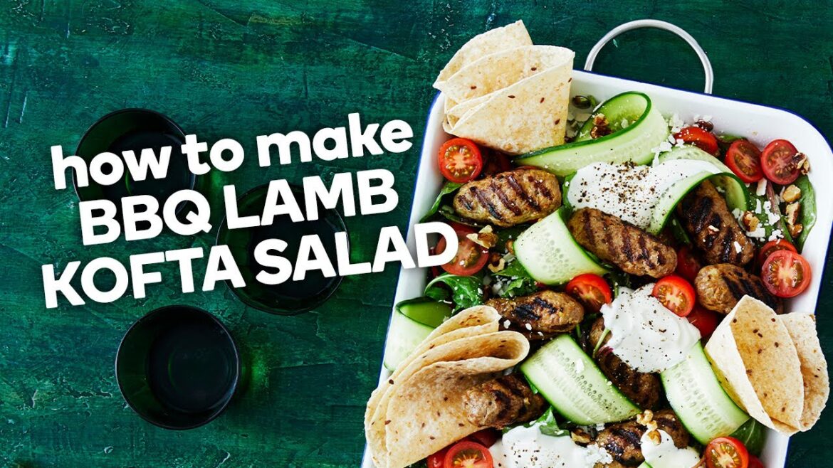 How to make BBQ lamb kofta salad How to make BBQ lamb kofta salad