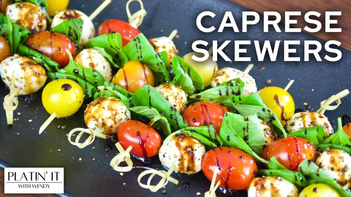 EASY Caprese Salad Skewers | #Shorts Favourites