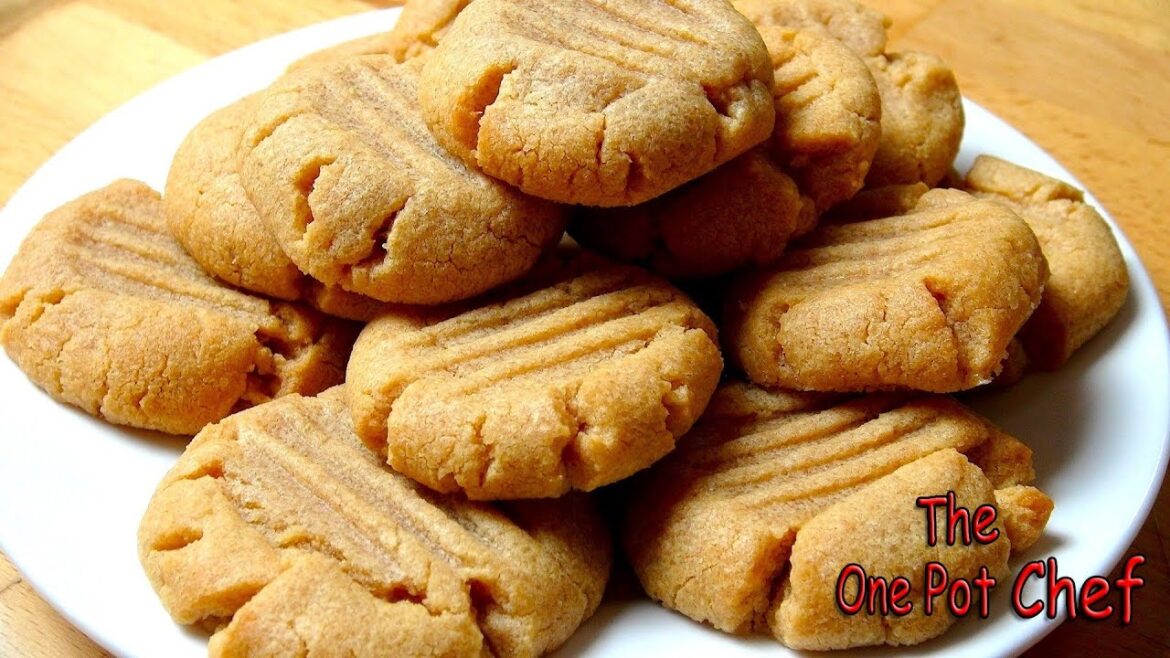 3 Ingredient Peanut Butter Cookies | One Pot Chef