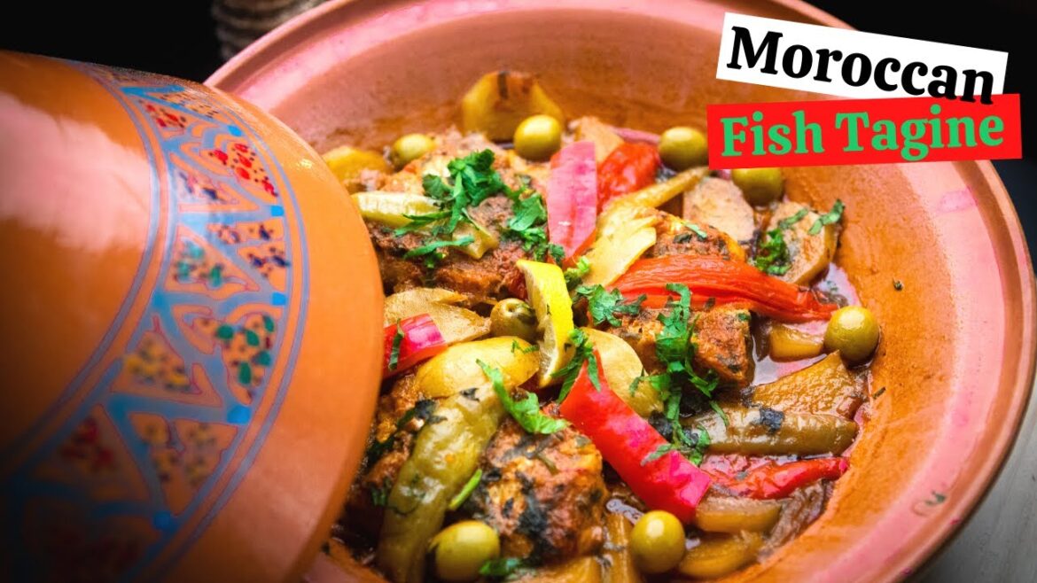 MOROCCAN FISH TAGINE | Fish Tagine with Vegetables | Delicious Moroccan Tagine Recipe with Cod #DIFK