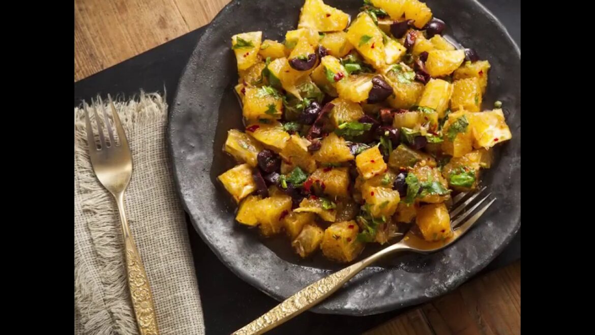 סלט תפוזים וזיתים | Orange and olive salad