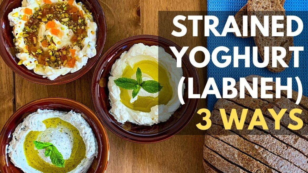 How to make Strained Yoghurt | Labneh Recipe | 3 ways How to make Strained Yoghurt | Labneh Recipe | 3 ways