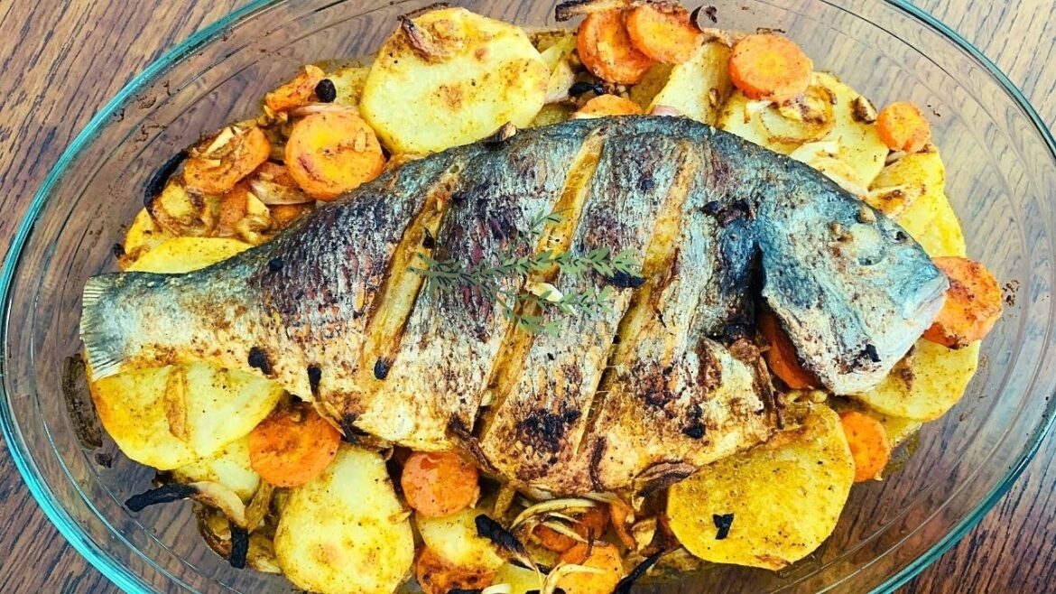 Quick & Delicious Baked Fish (Sea Bream) With Carrots & Potatoes | MKR HomeCooking