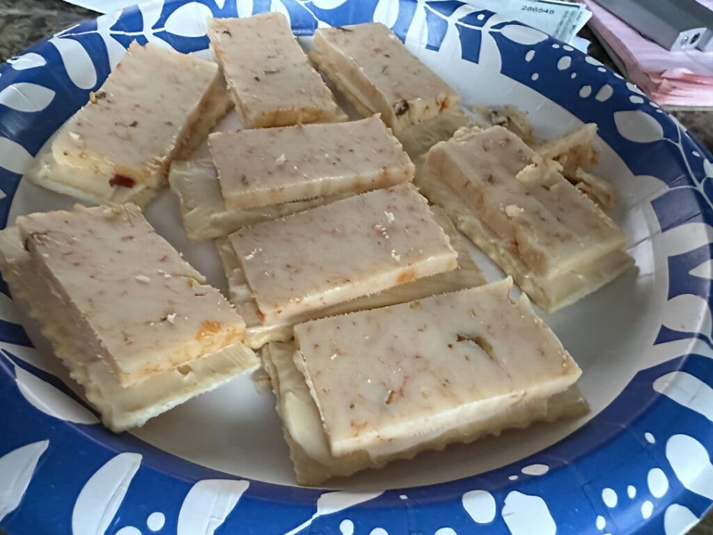 Very spicy, delicious cheese!