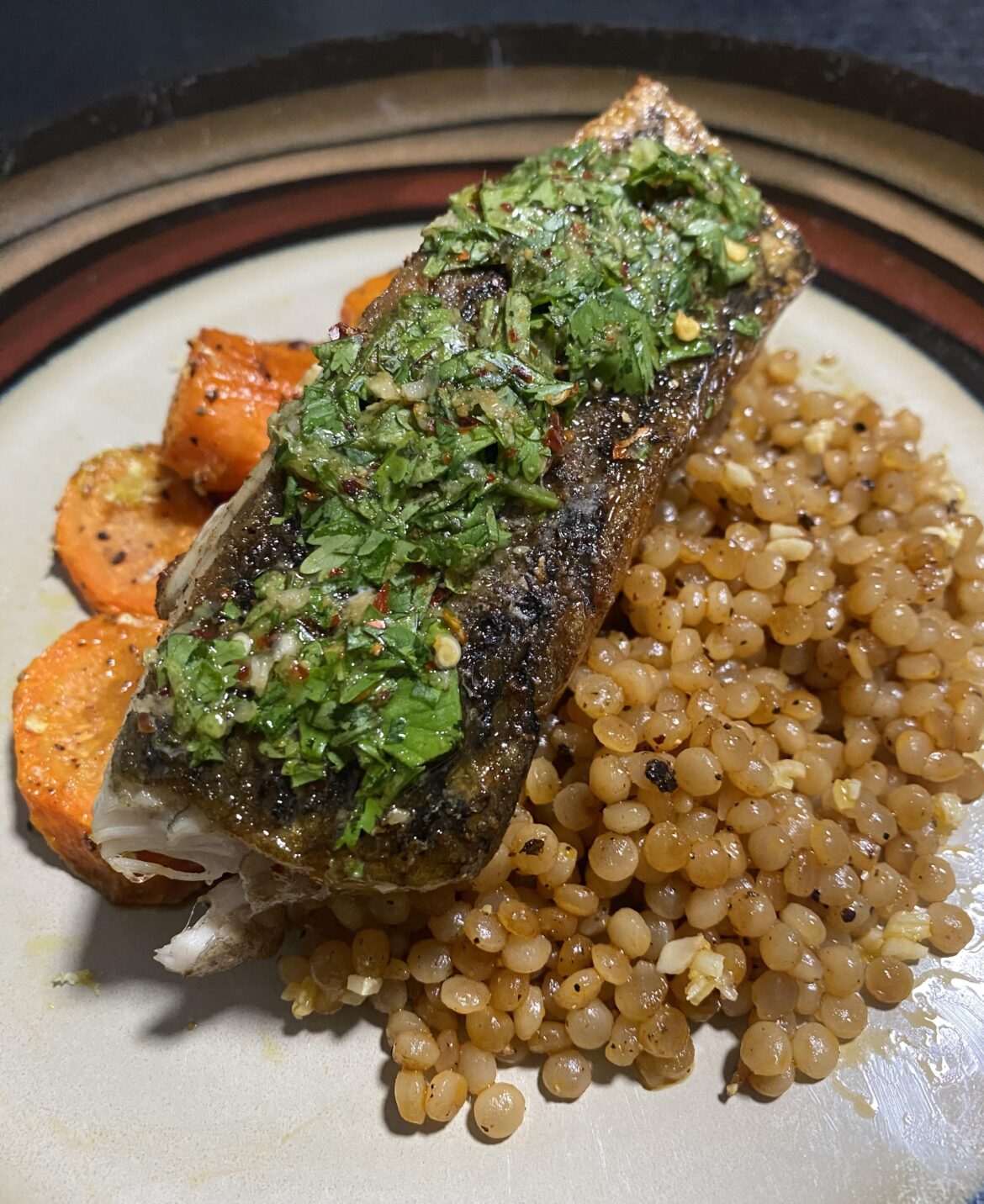 Barramundi with Zesty Cilantro Sauce