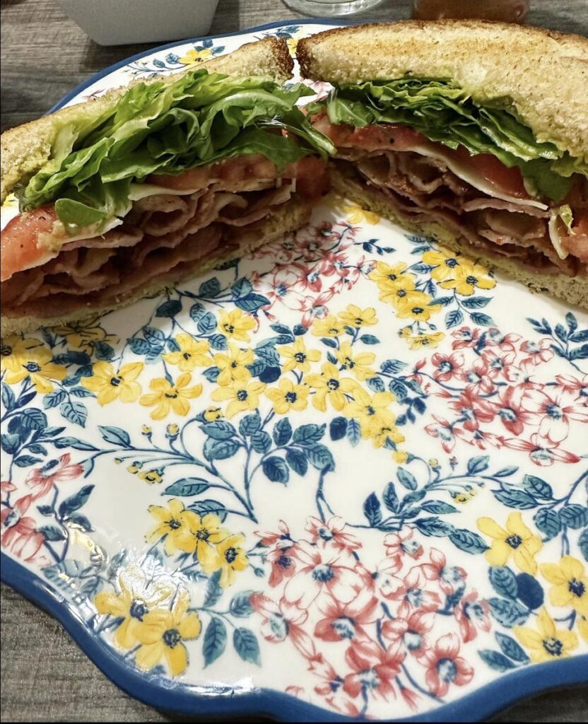 My favorite food of all time, BLT with Avocado (and provolone today).