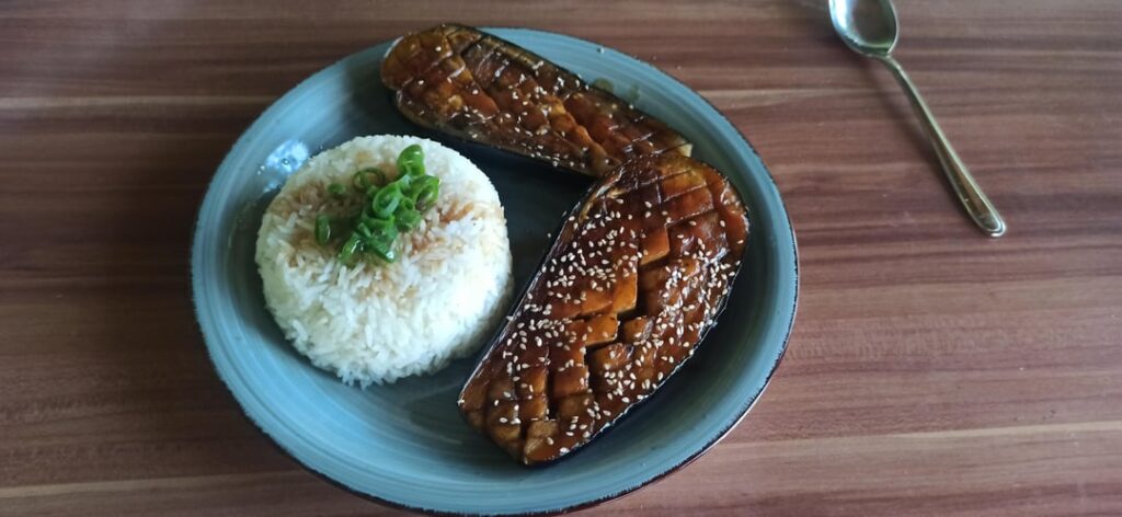 Tried my hand at Nasu Dengaku and Miso soup. it was delicious