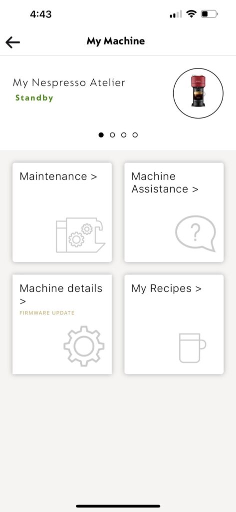 Breville Vertuo Next won’t update comes up as My Nespresso Atelier in app Breville Vertuo Next won’t update comes up as My Nespresso Atelier in app