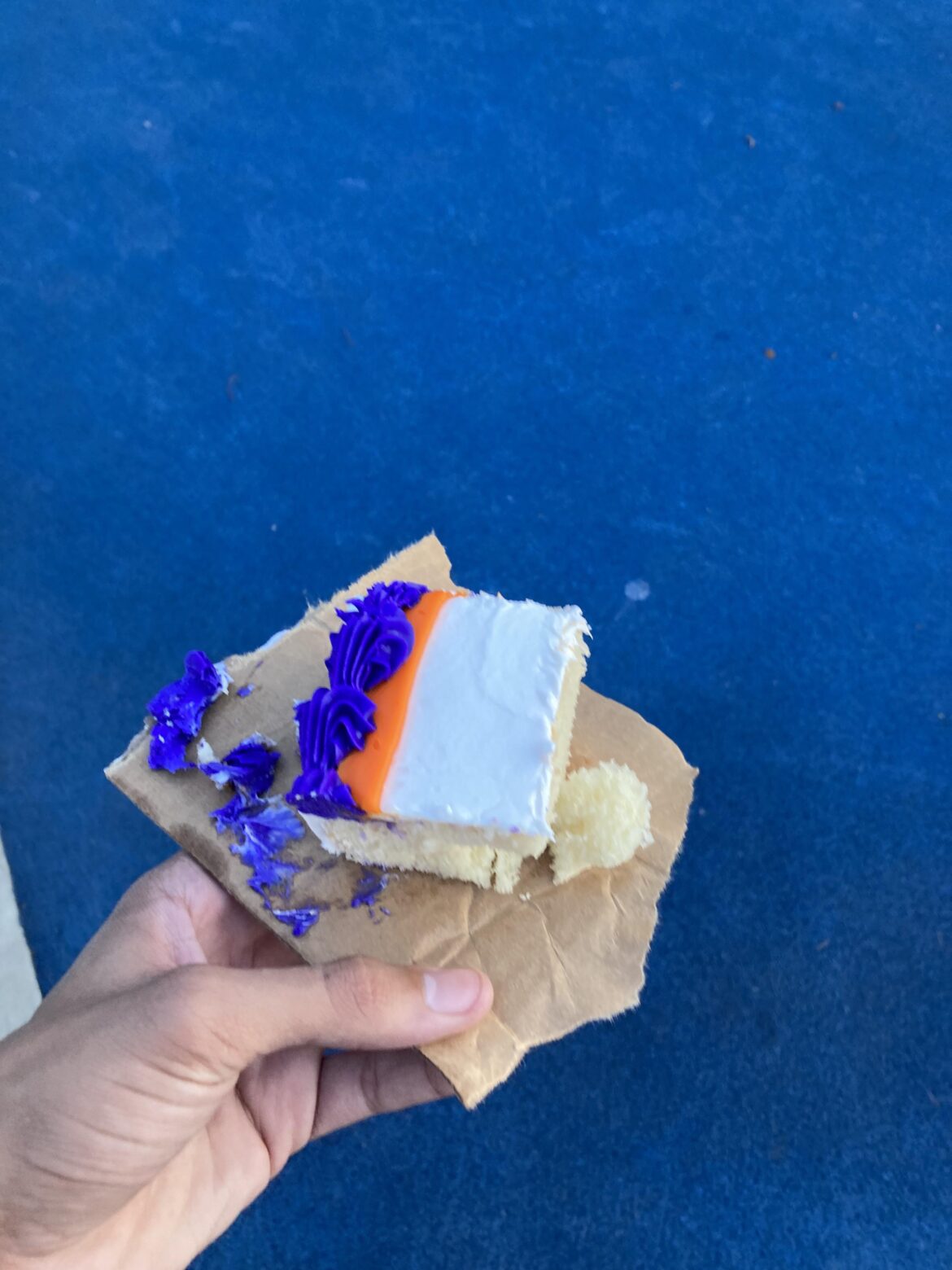 Went to my Aunts “Cure SMA Awareness” Party, and we ran out of plates so We used cardboard