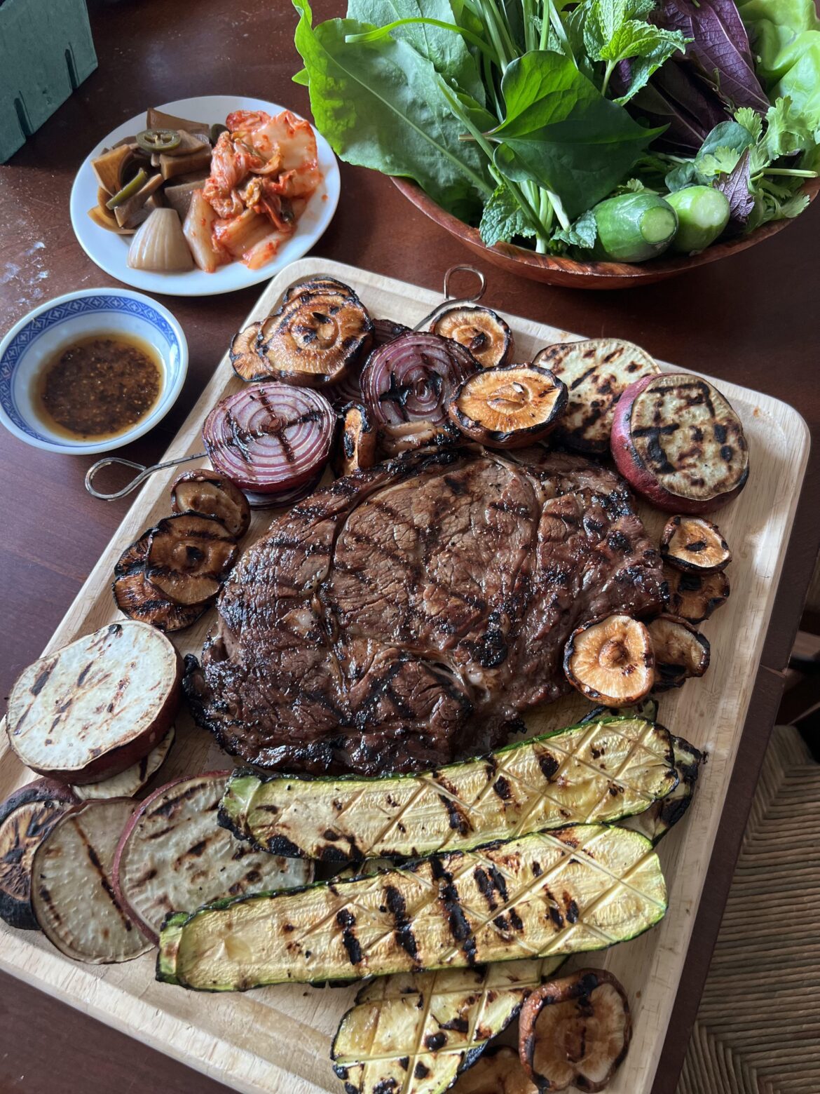 Ribeye and Sides