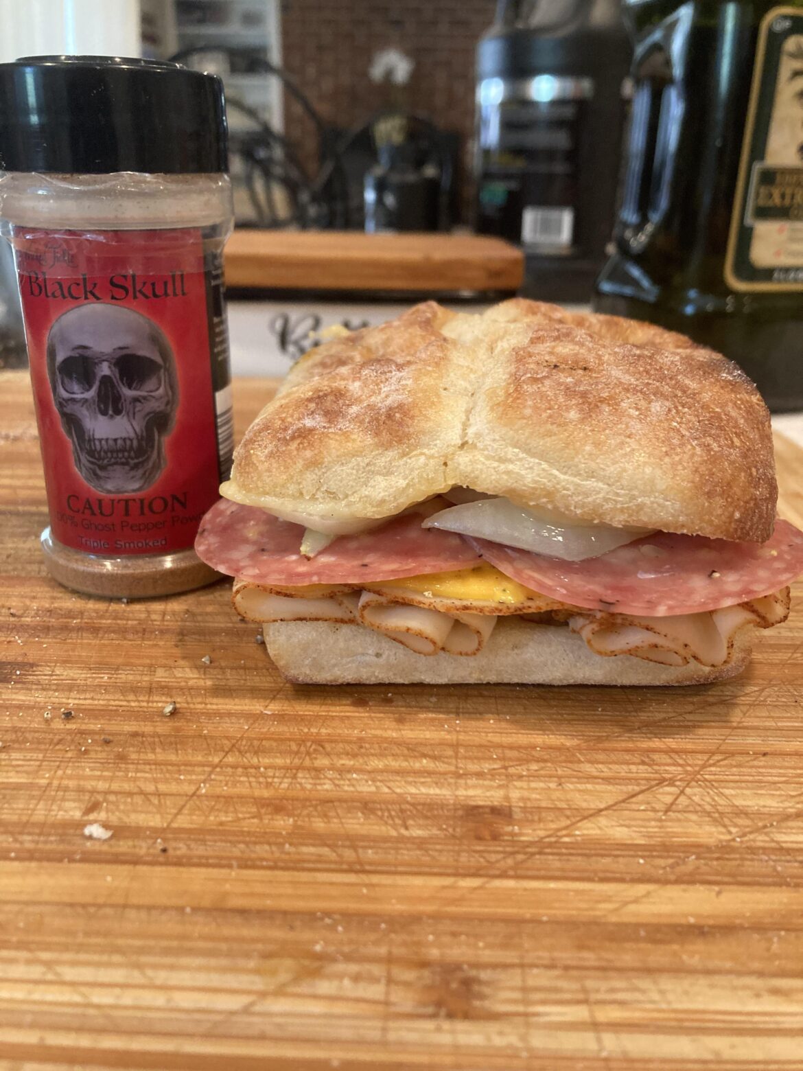 Toasted Chicken & Salami, Swiss & American