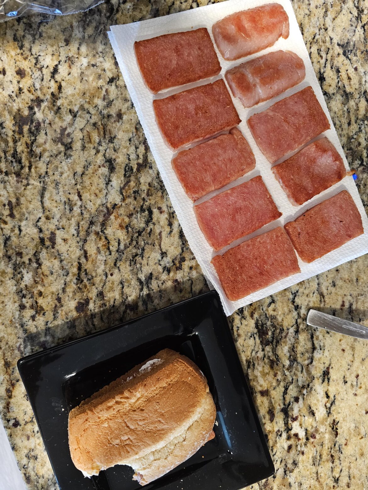 The most budget food I can think of, Spam Sandwiches!