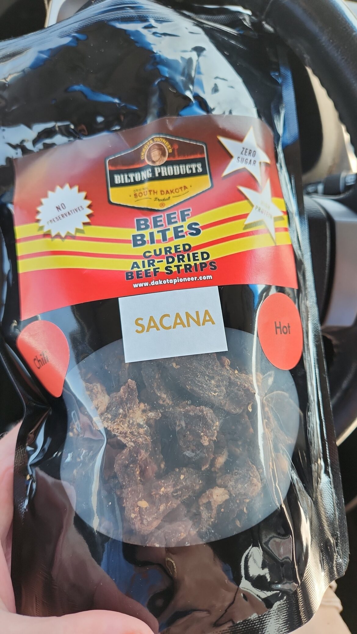 I was craving peri peri biltong so I took a little roadtrip. I found Sacana flavored instead!
