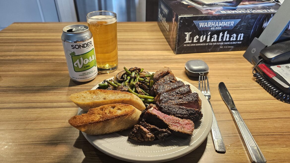 Not bad for cooking in a hotel room