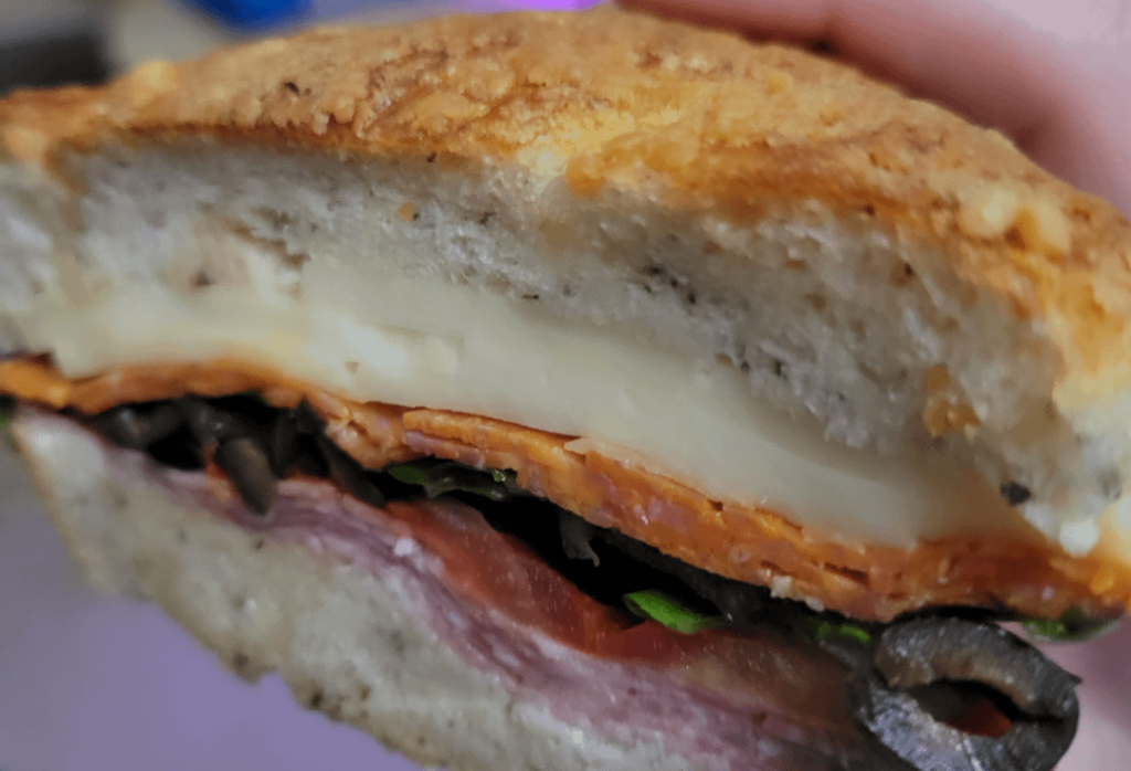 Pepperoni and Salami Sandwich for Brother