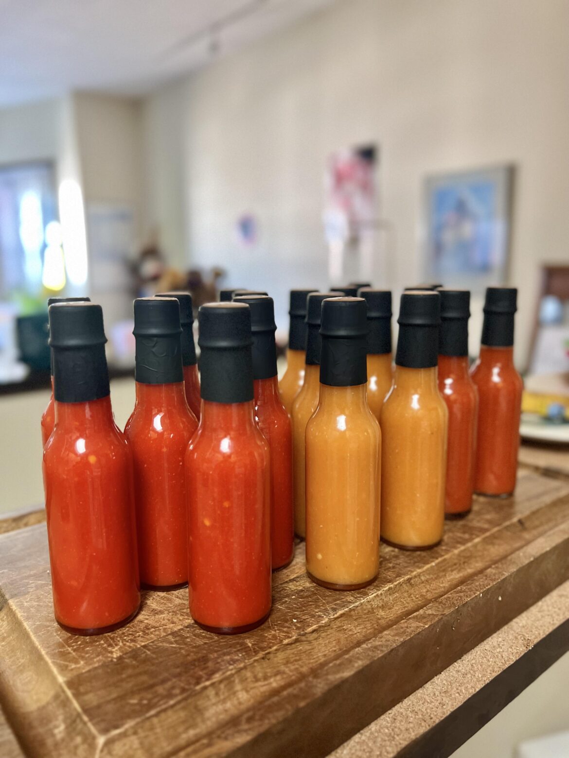 I made a bunch of hot sauce today!
