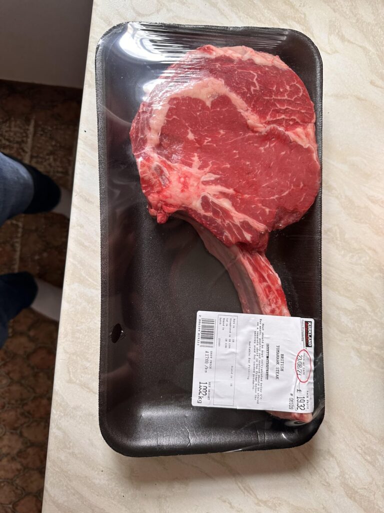 In this whole tomahawk steak?