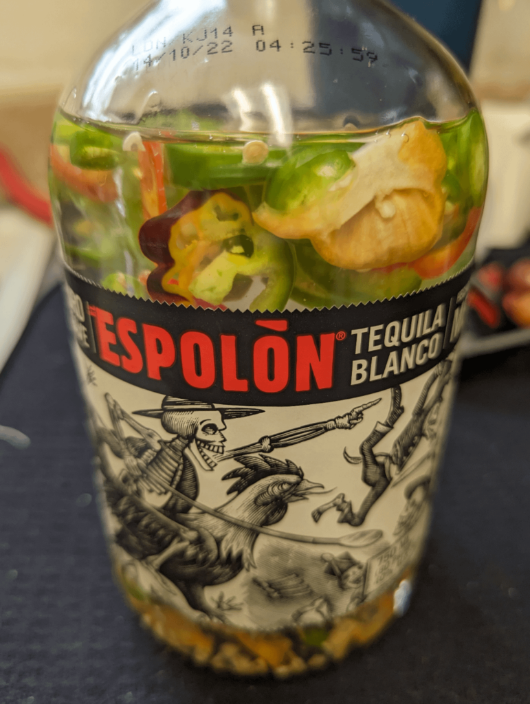Spicy tequila