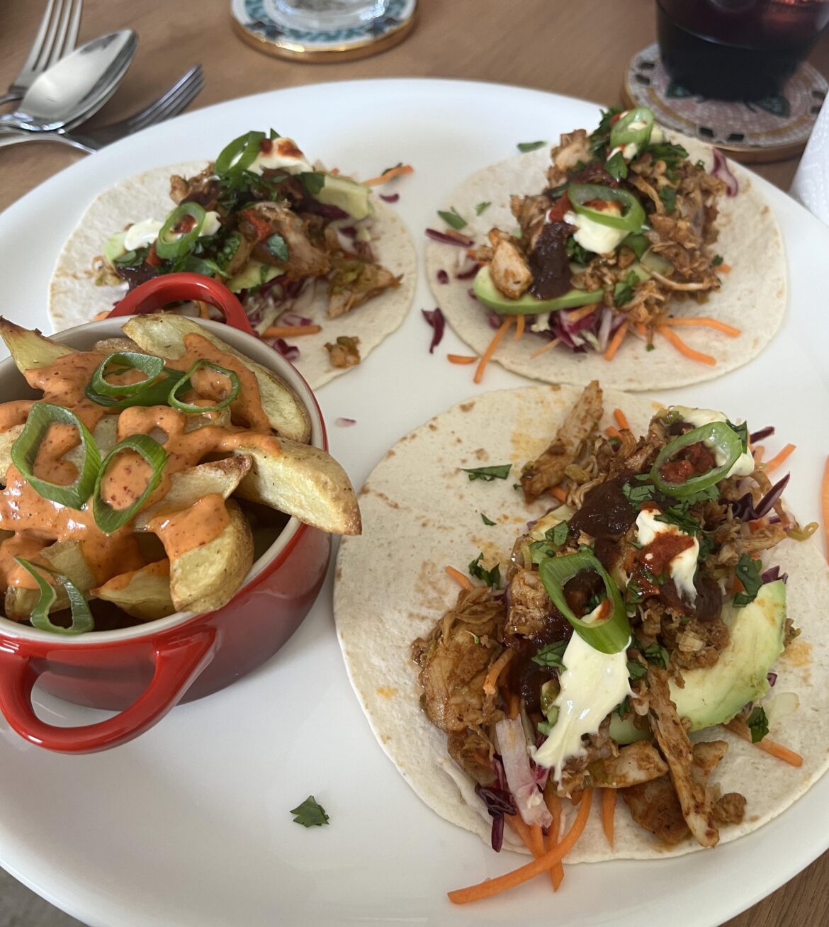 Smokey Pulled Chicken Tacos