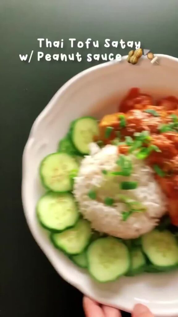 Thai Tofu Satay with Peanut Sauce