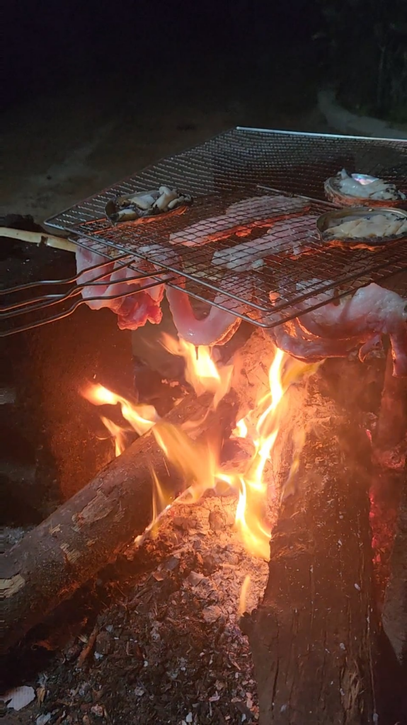 Korean BBQ in the country side(전라남도 강진군) Samgyupsal reinvented. Bar none the best I've ever had!