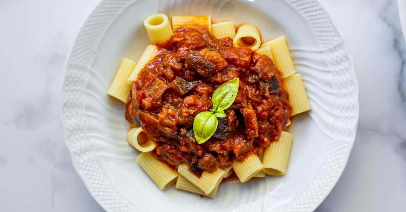 3 ingredient eggplant pasta sauce Dining and Cooking