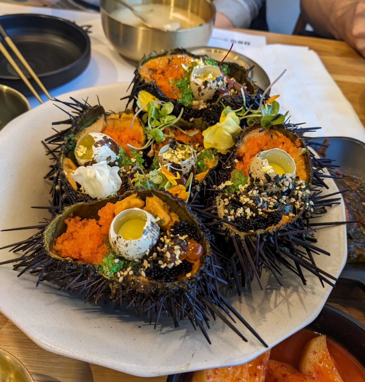 Sea Urchin at Master Ha's pricey but great!