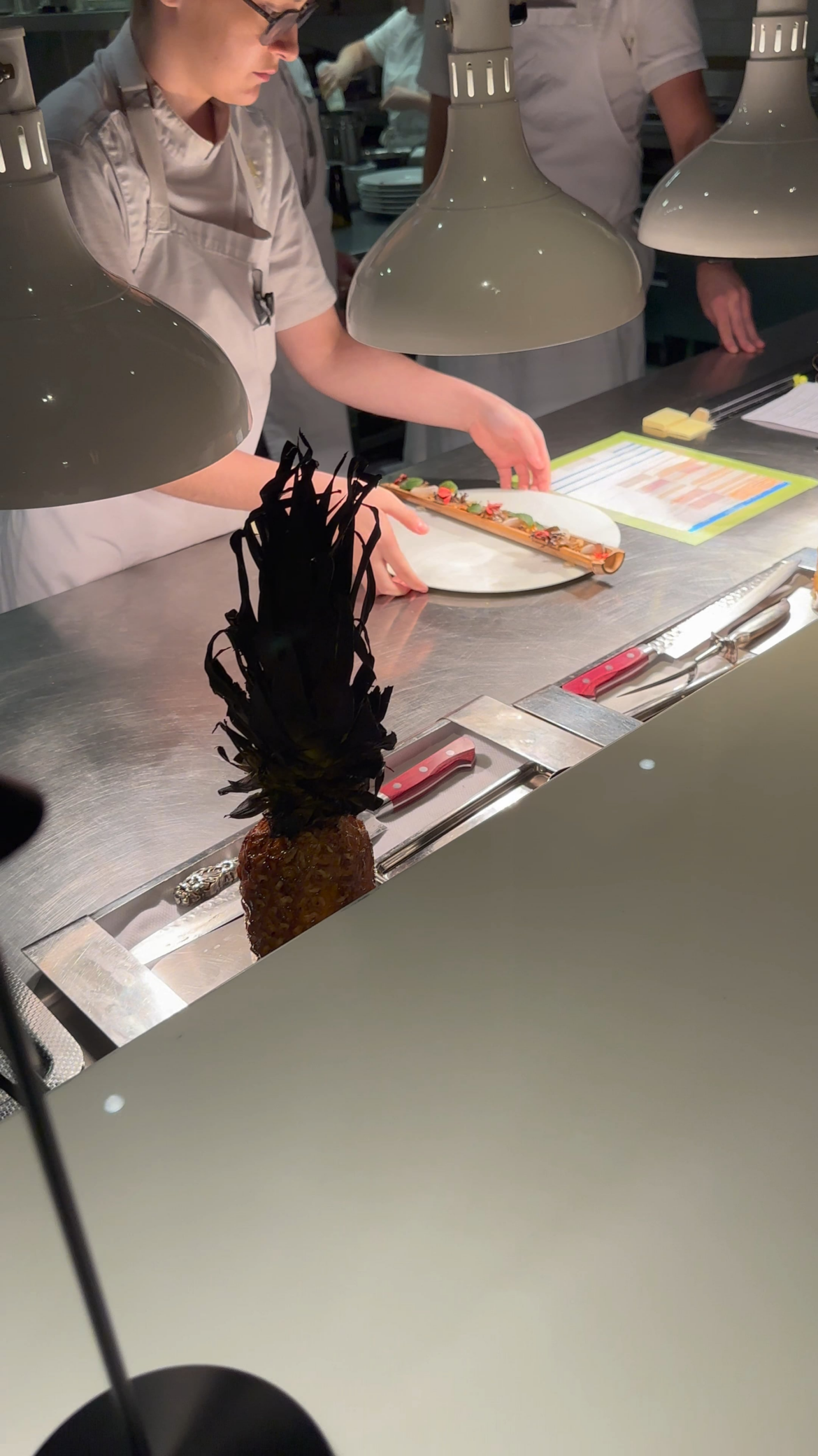 Japanese egg custard served in bamboo