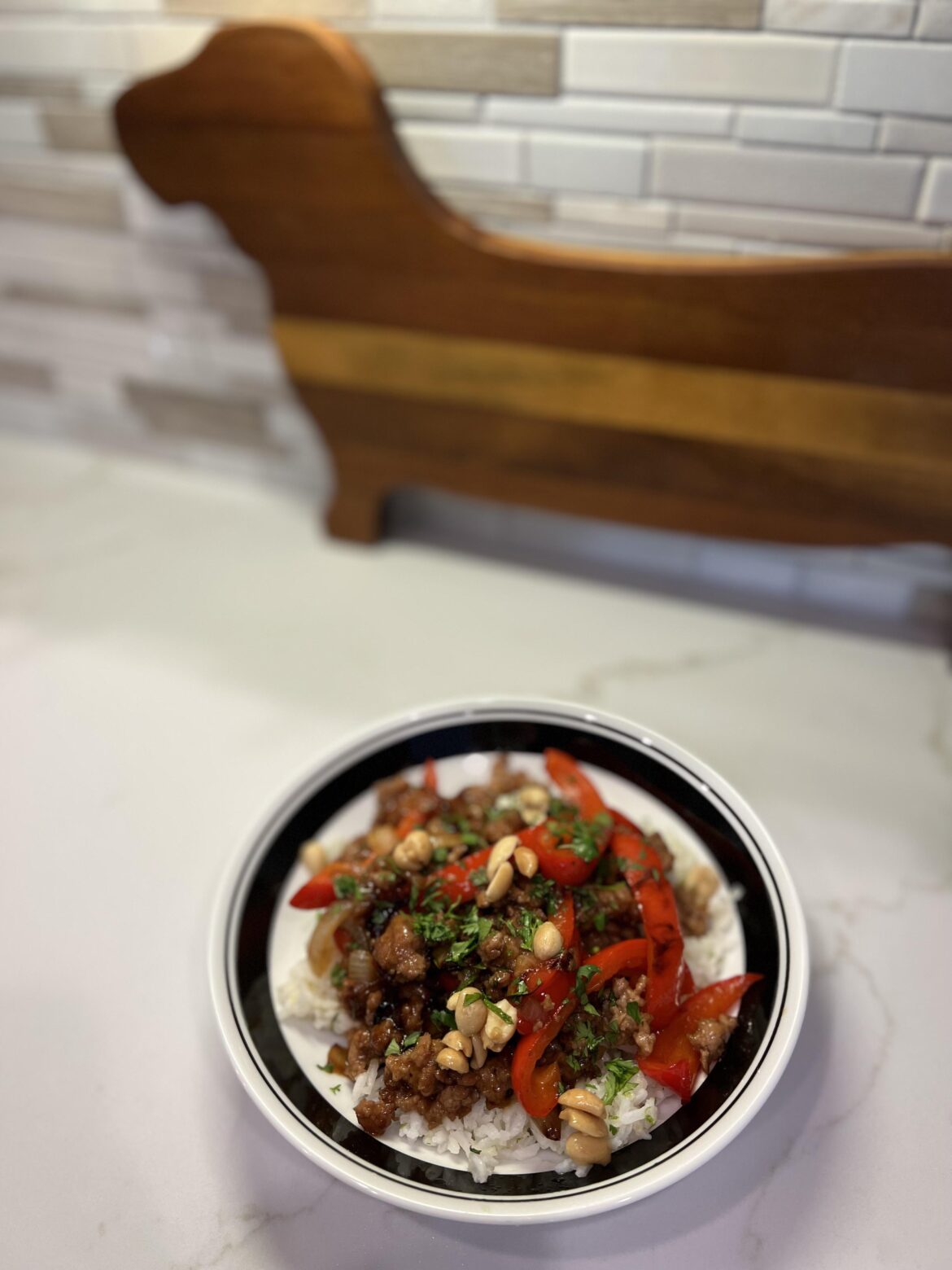 Sweet chili pork bowl - yum!