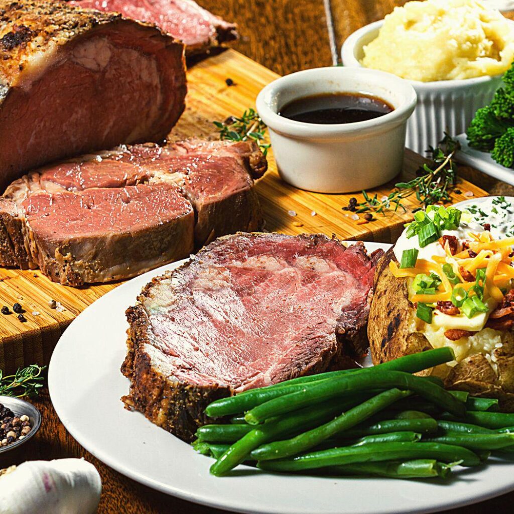 Prime Rib with Au Jus and Creamy Horseradish (With Wine-Free Option)