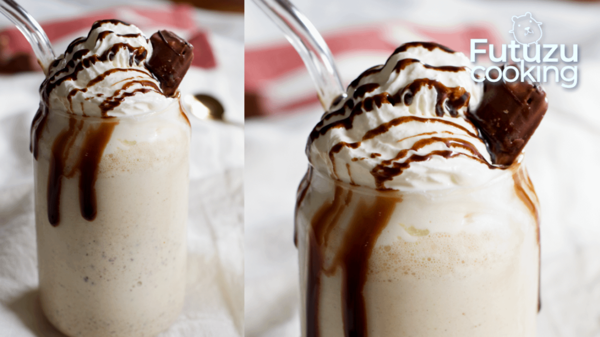 3 ingredient Kinder Bueno Milkshake in 2 minutes