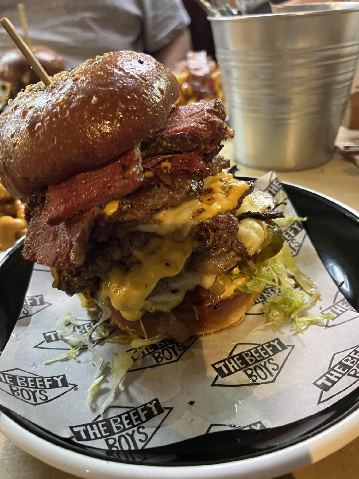 Amazing burger, The Pastrami Boy, from The Beefy Boys UK