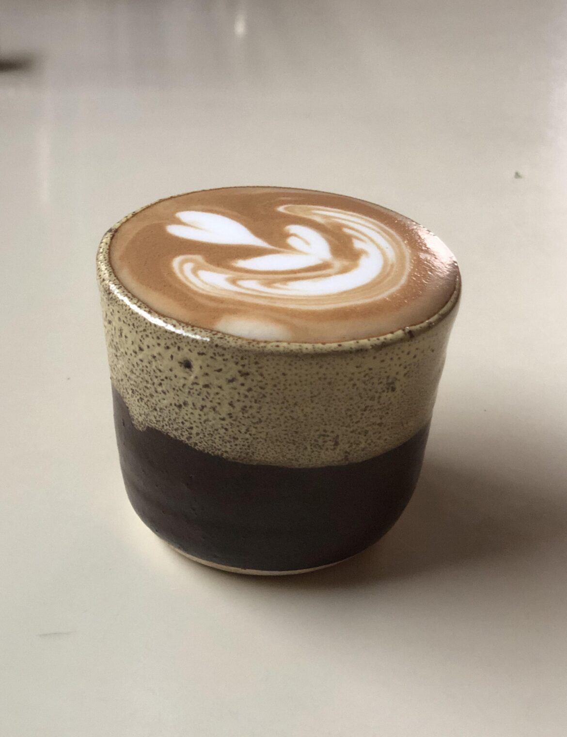 Picked this Wabi-Sabi cup from a Japanese potter today and I made a cortado. Hope you guys like cups as much as I do!