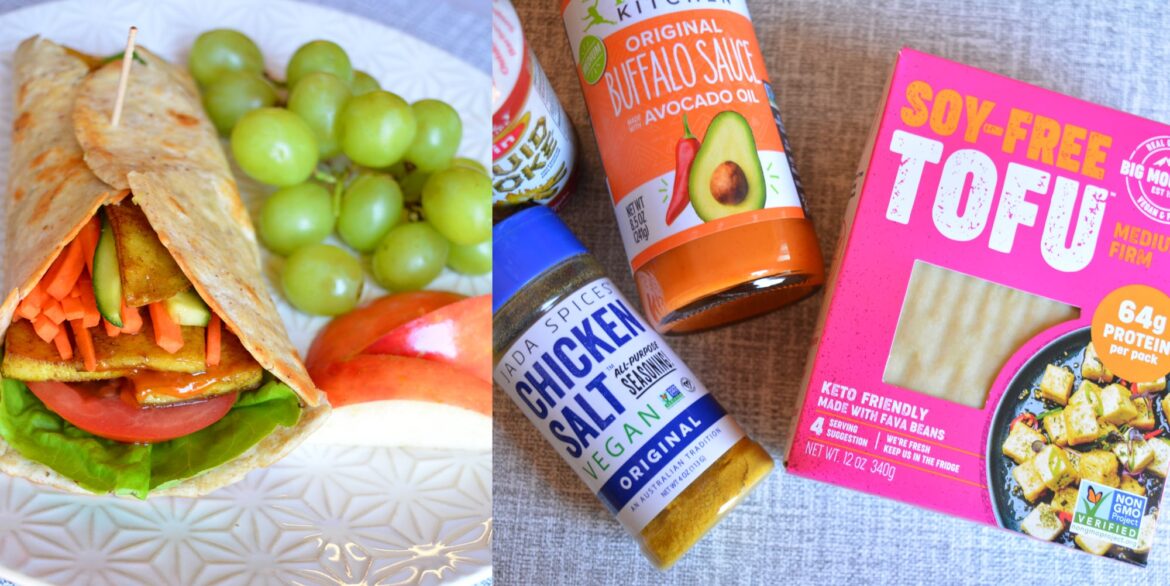 My chik'n Buffalo wrap is 30 grams of protein for only 200 cals! I used the new high protein tofu made from fava beans. The entire package is 64 grams of protein for only 280 calories.