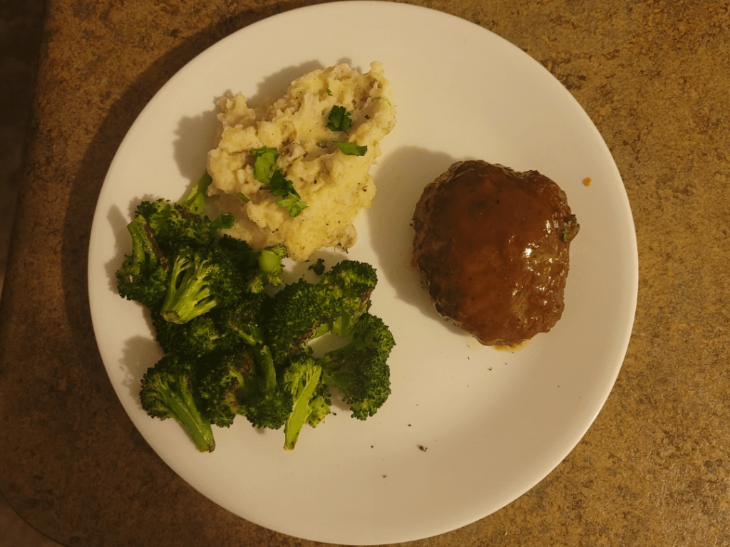 Roasted Garlic and Onion Meatloaves