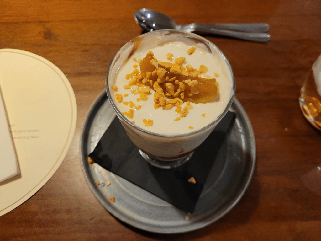 Ordered a Large slice of cheescake, came in a glass