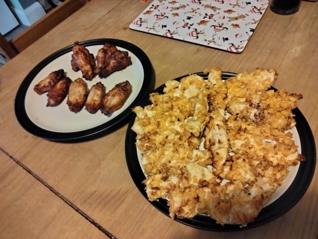 #[homemade] Healthy KFC Chicken and BBQ Wings
