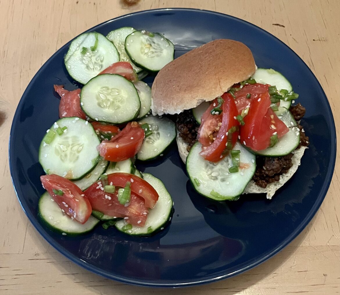 One-Pan Sesame Beef Sloppy Joes