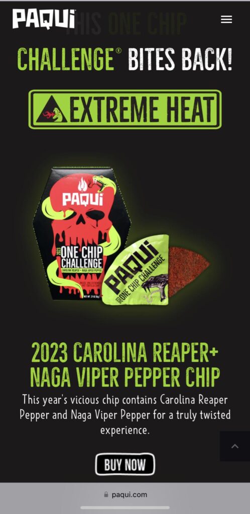 Just in case you missed the memo, this years One Chip Challenge is out and ready to test your spice tolerance. Made with the Naga Viper and Carolina Reaper.