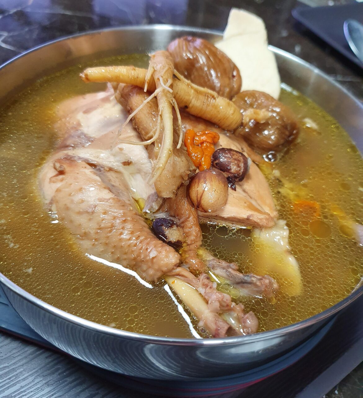 [Homemade] Korean ginseng chicken soup!