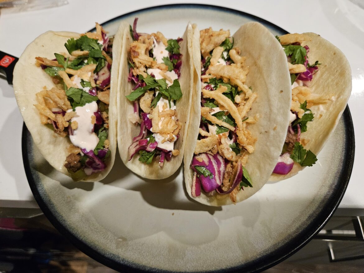 One-Pan Beef Stir-Fry Tacos w/Taco Scaffolding