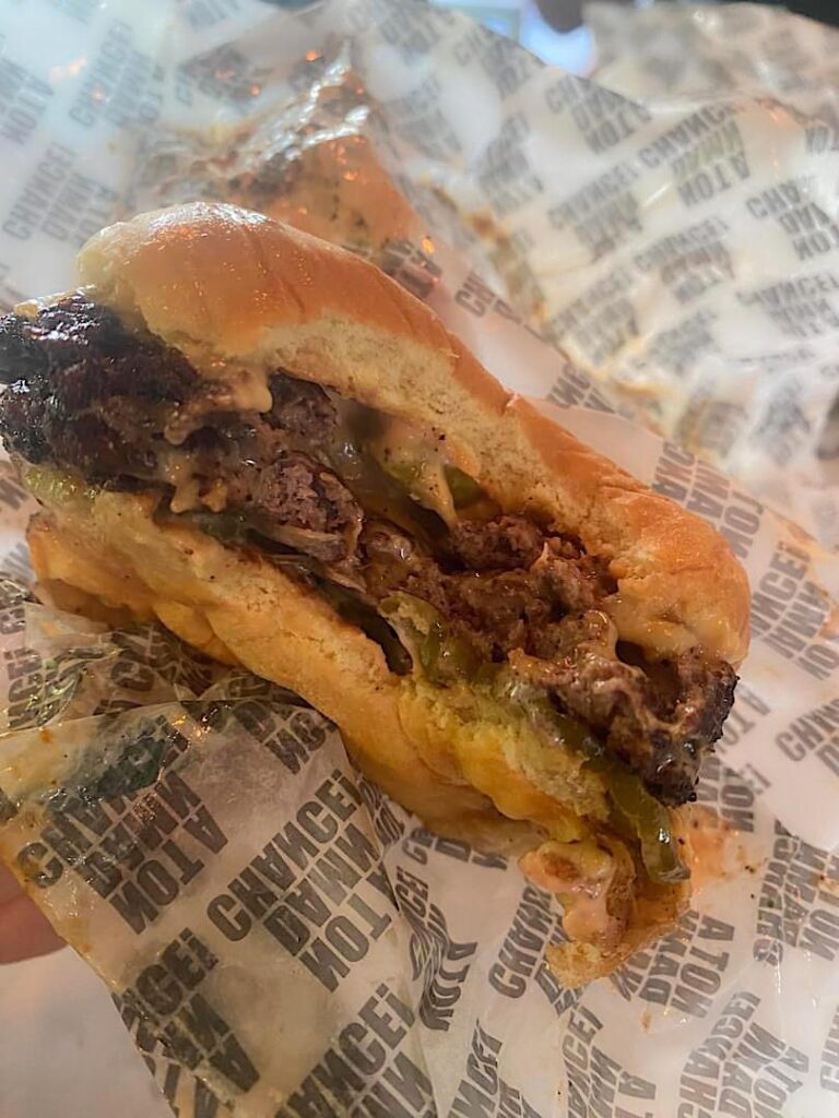 Not a Damn Chance burger in Austin. Needed a bite, it was too gorgeous.