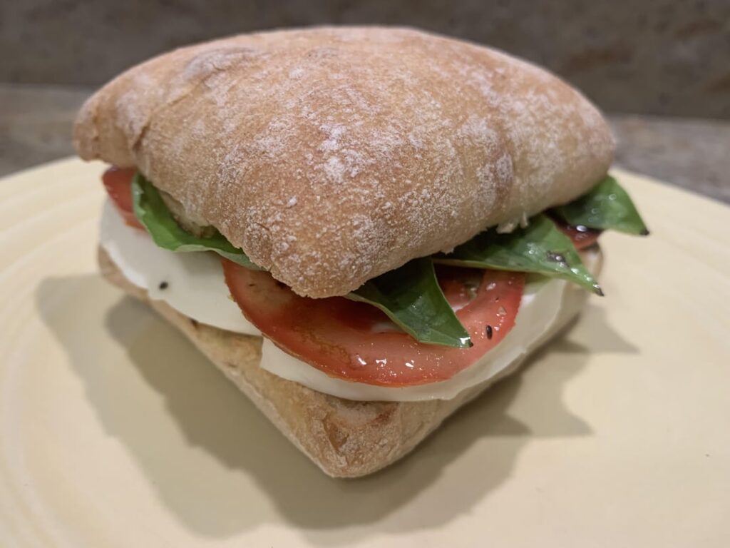 Been on a ciabatta kick lately.. here’s a few sandwiches: caprese, egg and p&j