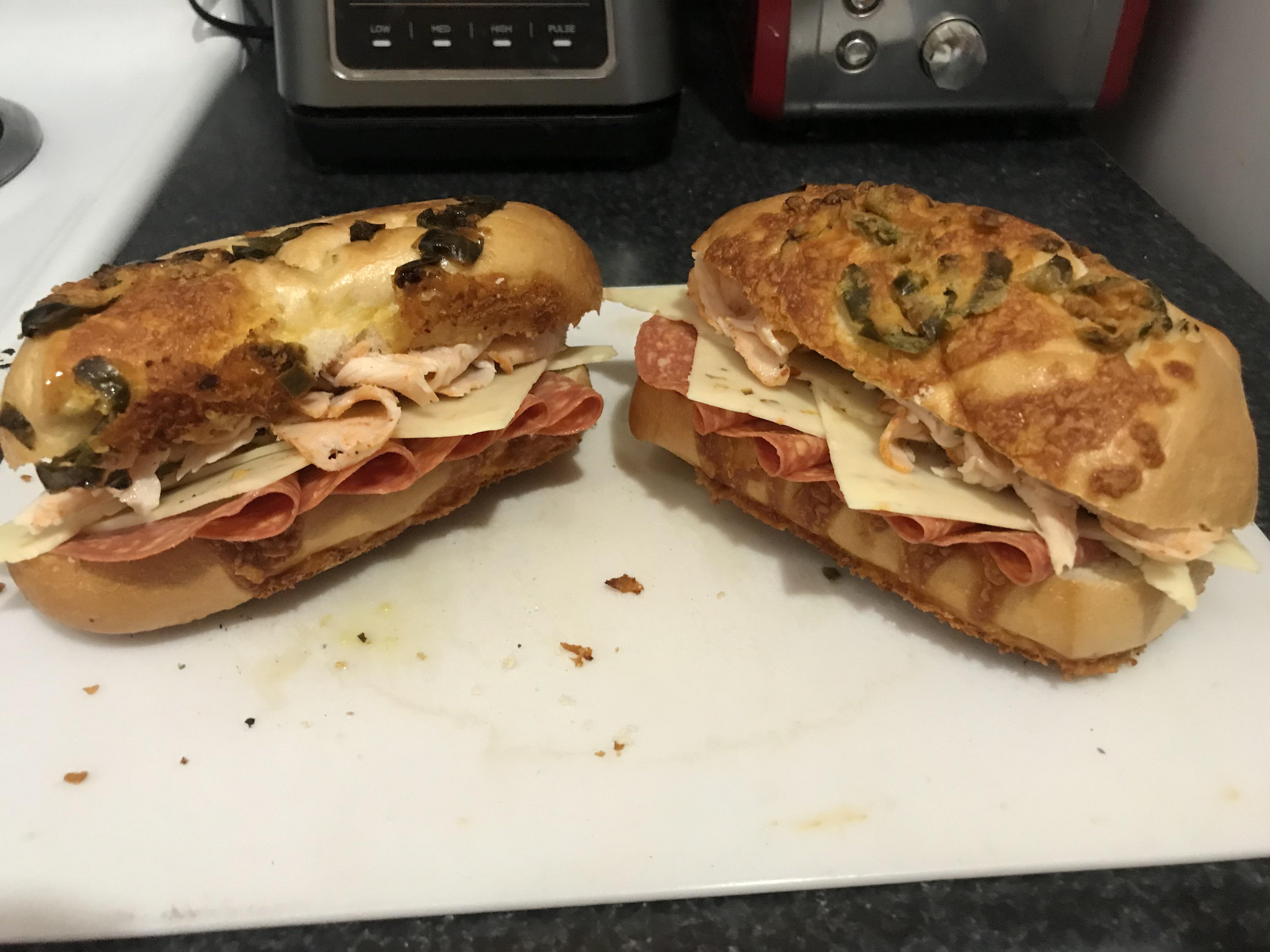 Spicy Sandwiches for Camping Calabrese Salami, Buffalo Sliced Chicken
