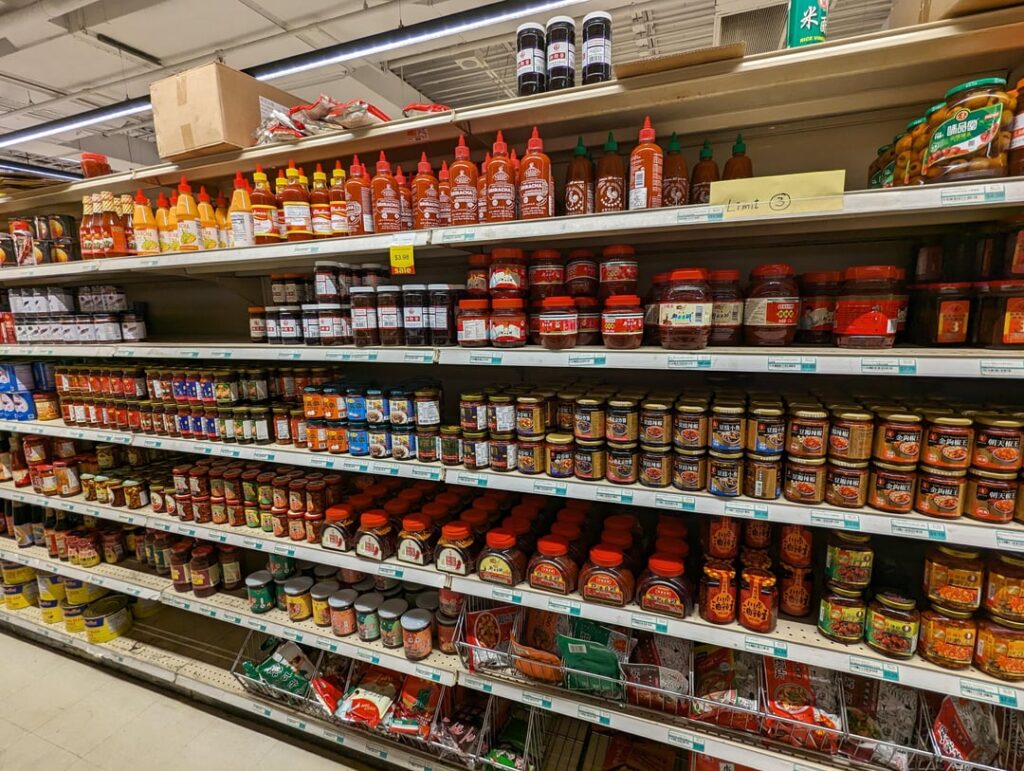 The spicy section of my local Asian grocery store. Wish I could read the labels lol