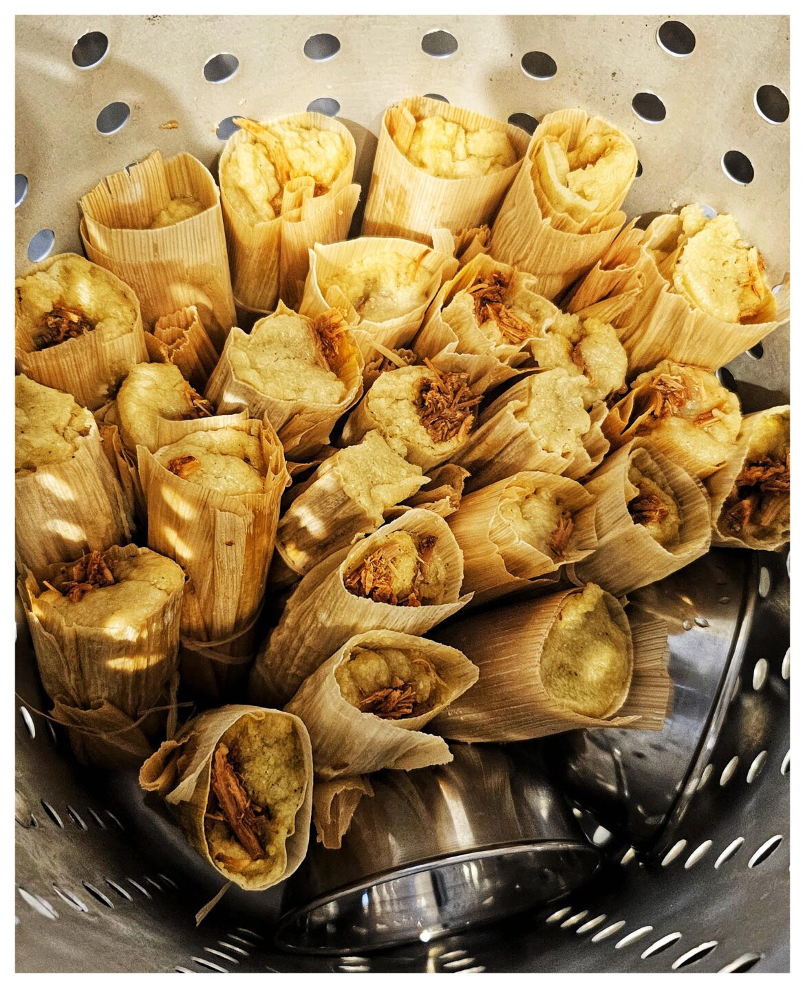 Pork Tamales About to Get Steamed