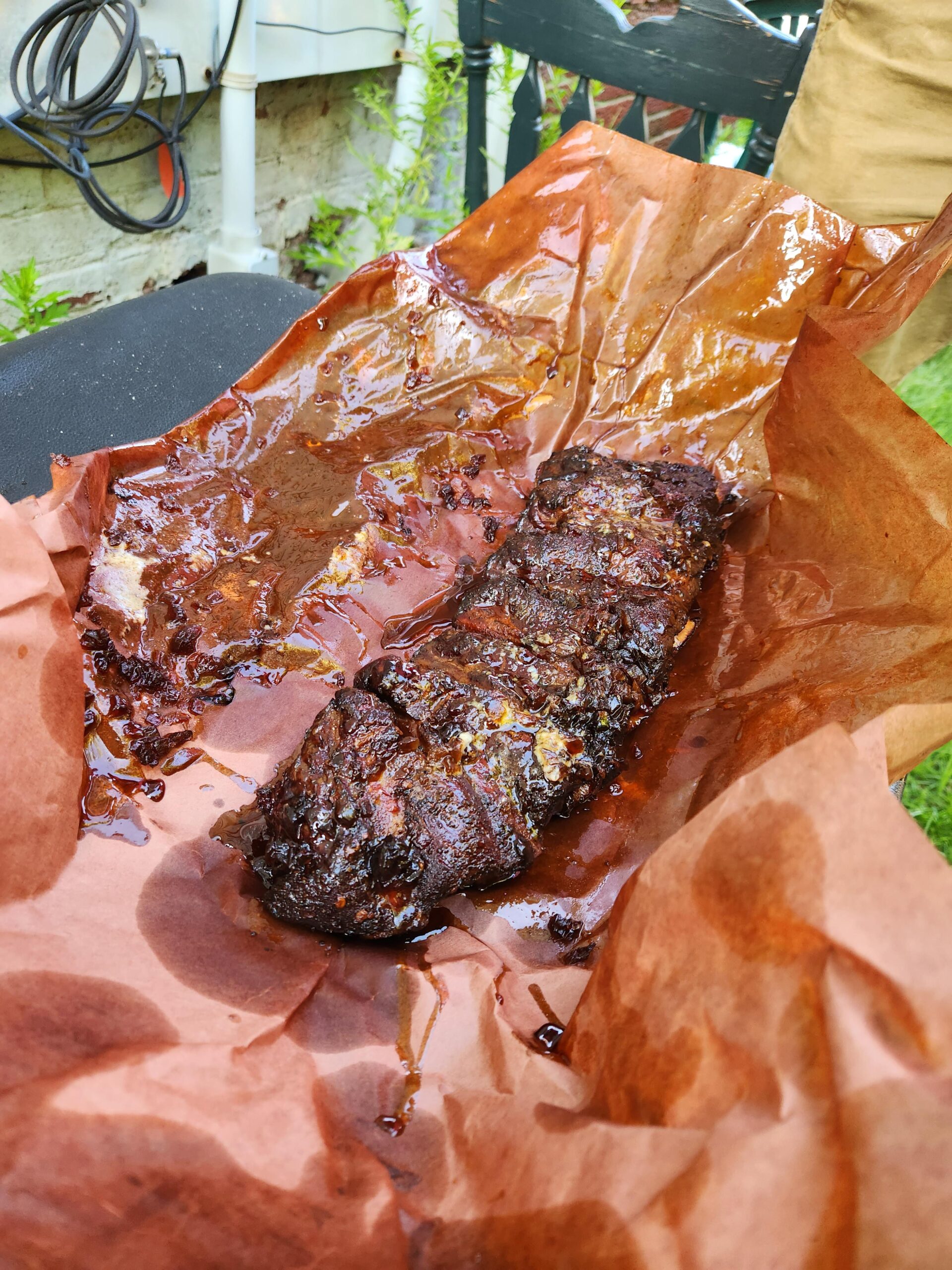 First time smoking ever! Ribs cooked low and slow for 6 hours on my