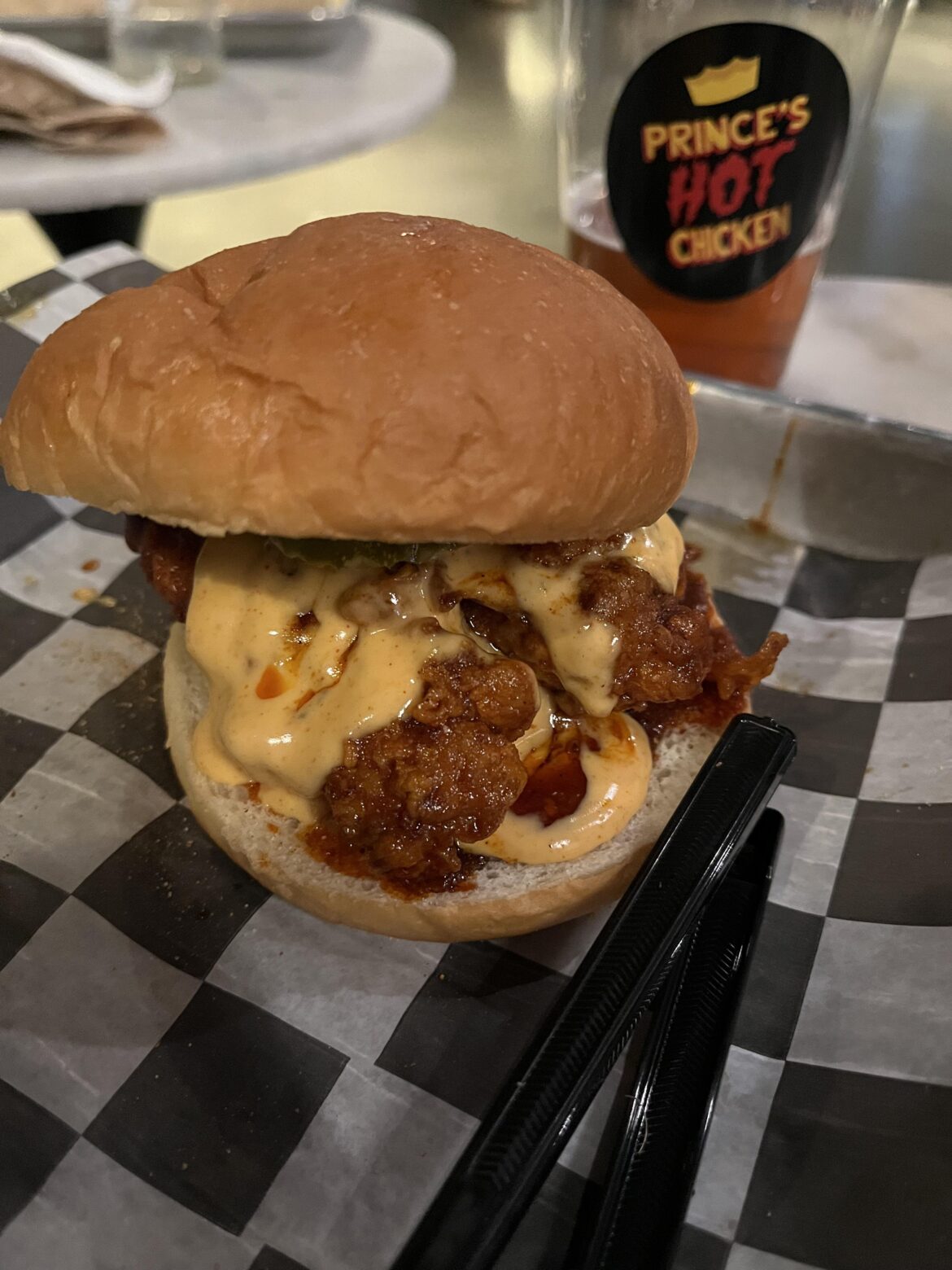 Prince’s hot chicken in Nashville. Ordered the XXXHot and it delivered.