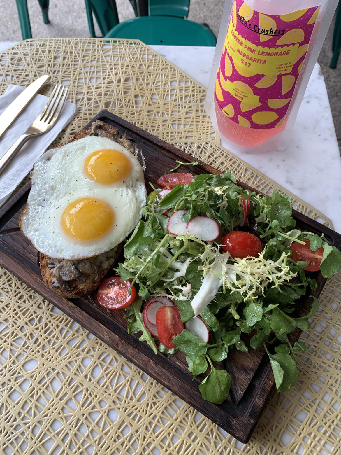 The food was fantastic, but all I could think about was the plate