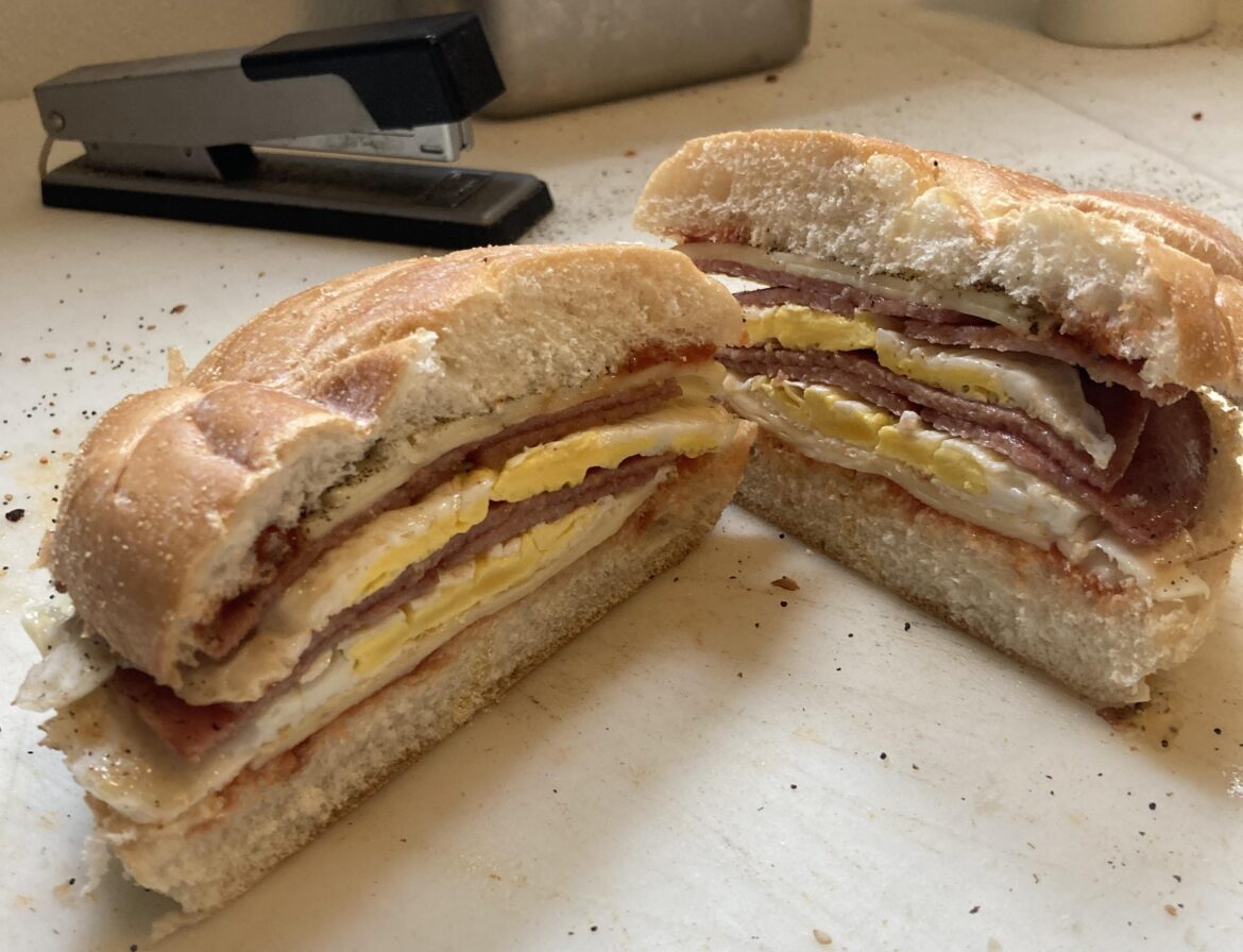 Pork Roll, Egg & Cheese on a Kaiser